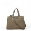 Geanta piele CROCO beige 047
