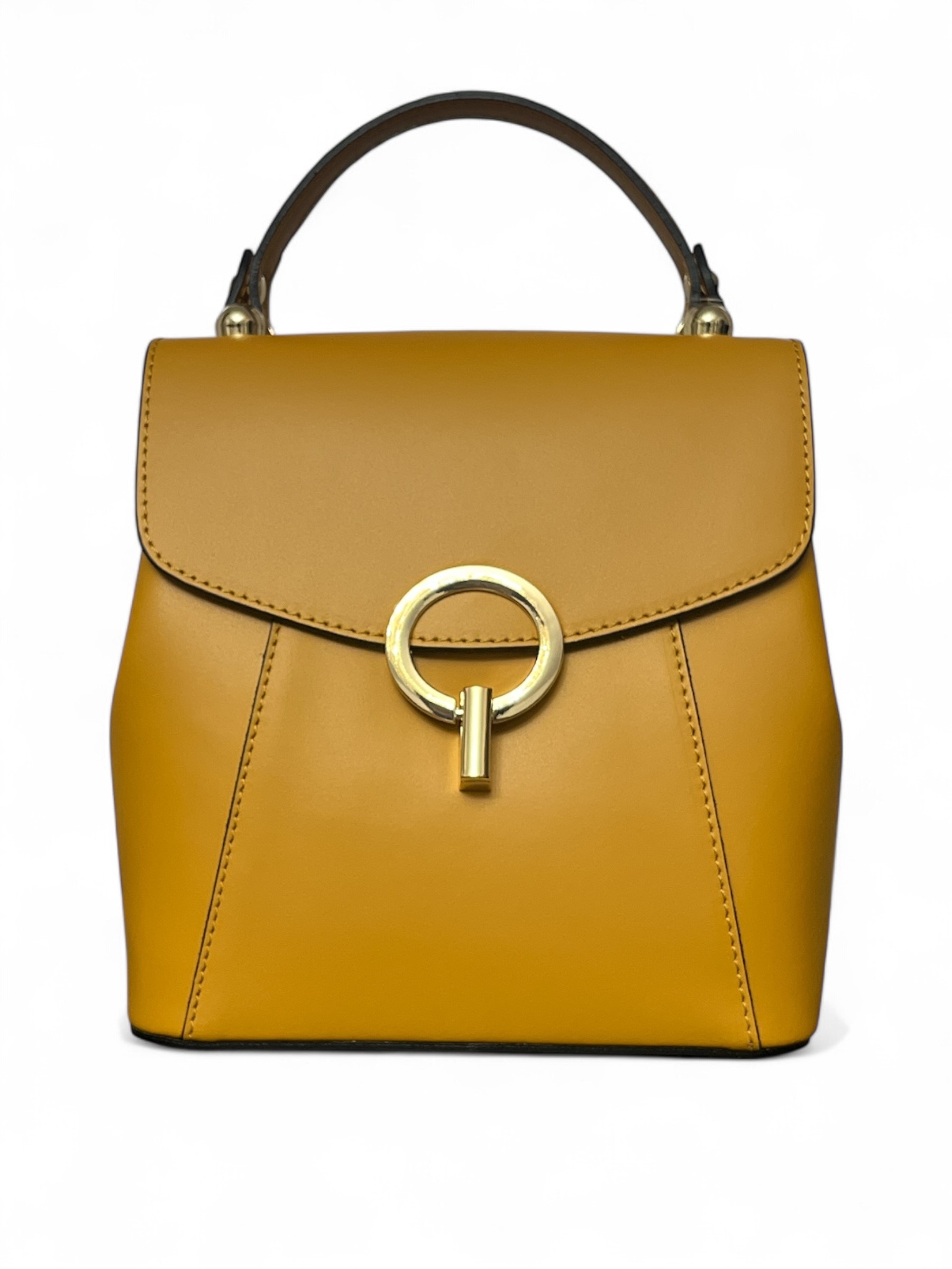 Rucsac piele ANA mustar 029