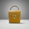 Rucsac piele ANA mustar 029 - imagine 6