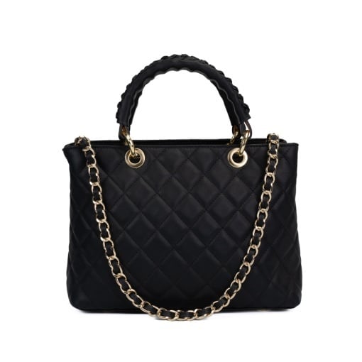 Geanta piele CRISTINA mini neagra 043